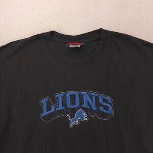 NFL Detroit Lions Graphic Short Sleeve Football T Shirt Mens Size Large L Black